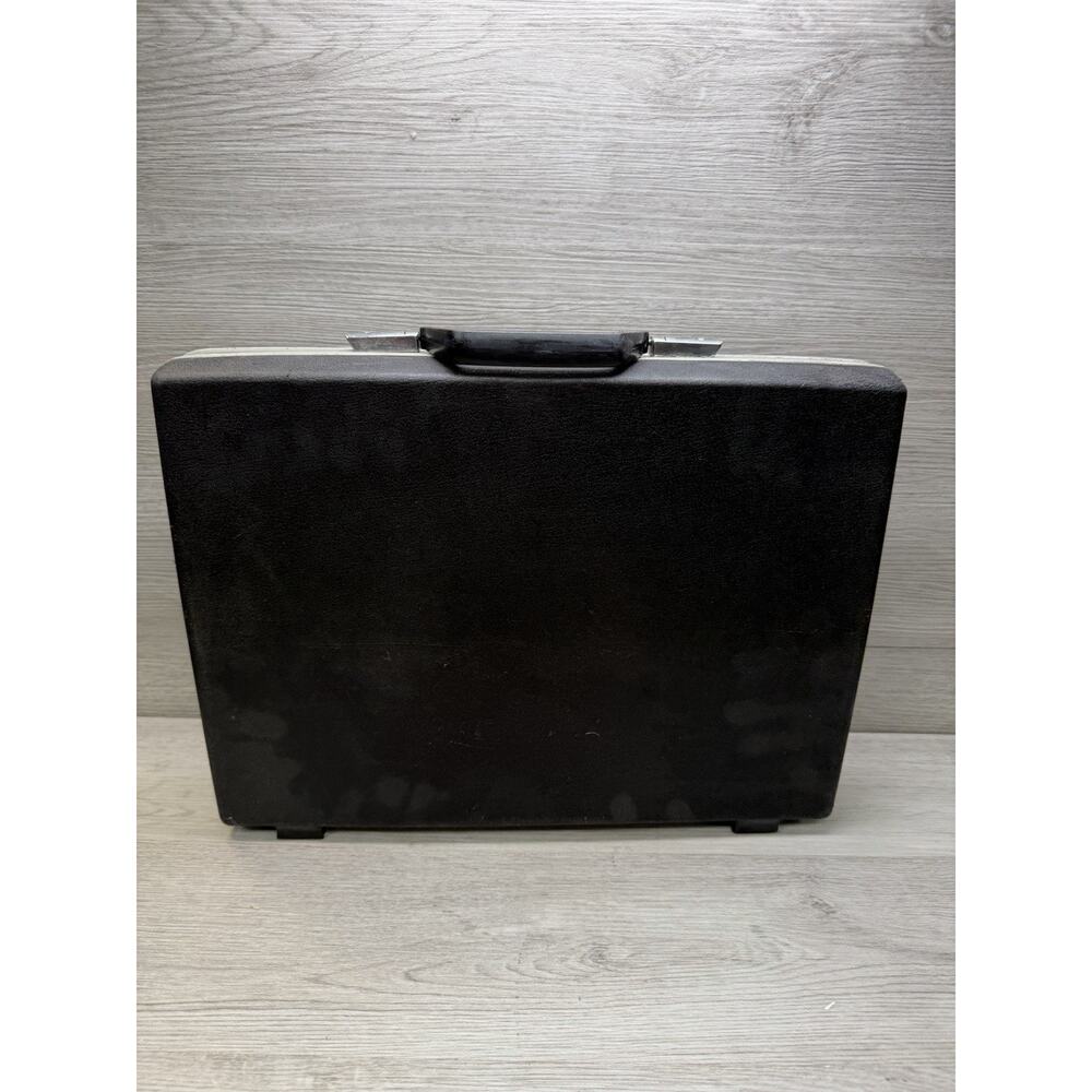 Vintage 70s Samsonite Executive Hardshell Briefcase No Keys Laptop Carryon Black